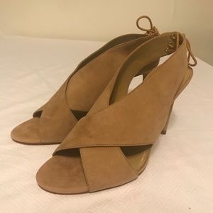 Ann Taylor Suede Nude Heel